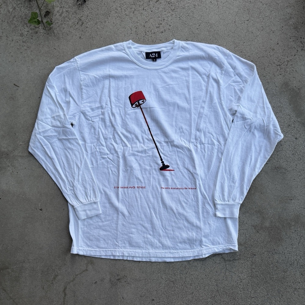 A24 Stop Making Sense Talking Heads Tee Shirt Longsleeve 40th Anniversary XL
